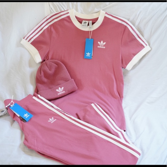 pink adidas outfit